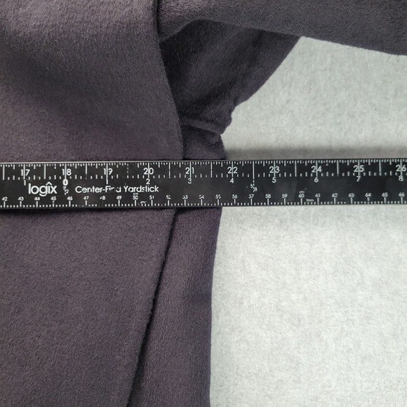 Reiss Bridget Wool Blend Blindseam Coat Black Waist Tie Size 12 Classic Designer - Picture 4 of 12